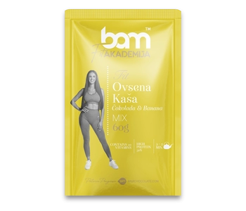 Płatki owsiane, czekolada i banan, 60 g