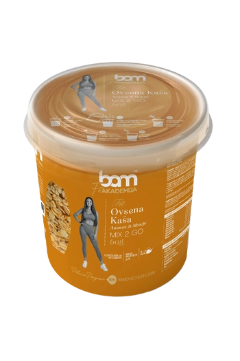 Płatki owsiane 2 GO, ananas i mango, ze słodzikiem