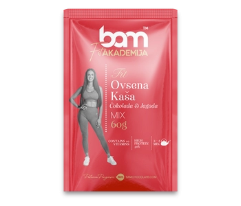 Płatki owsiane, czekolada i truskawka, 60 g
