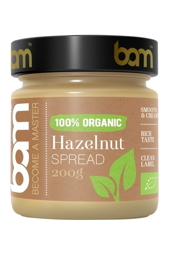 100% organiczne smarowidło z orzechów laskowych - 200g