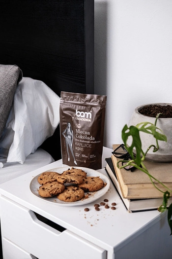 Krople czekolady mlecznej, bez dodatku cukru, 250 g