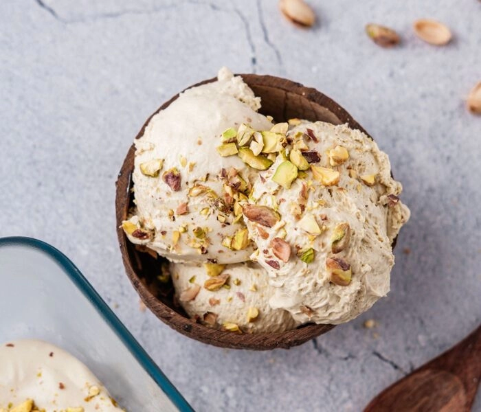 domowe lody pistacjowe