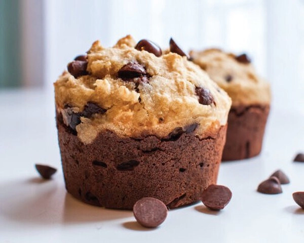 muffiny czekoladowe z bananem