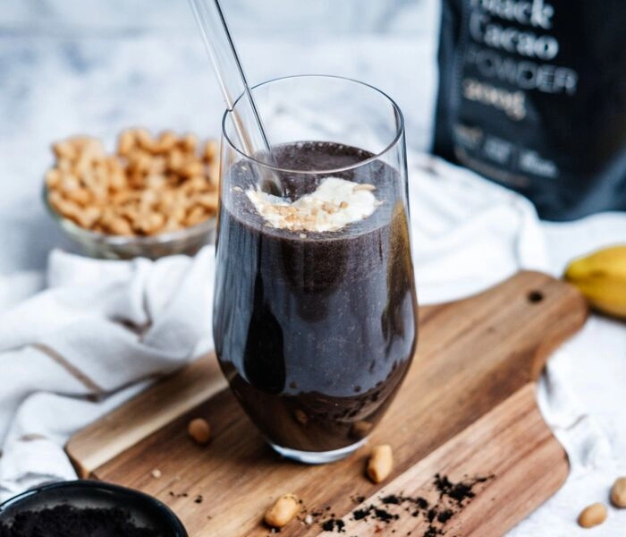 czarny koktajl oreo-snickers