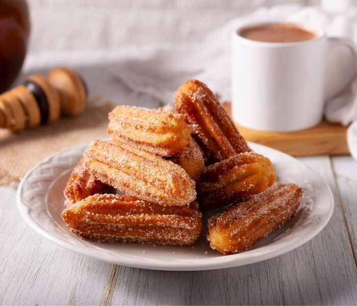 churros z posypką waniliową bam