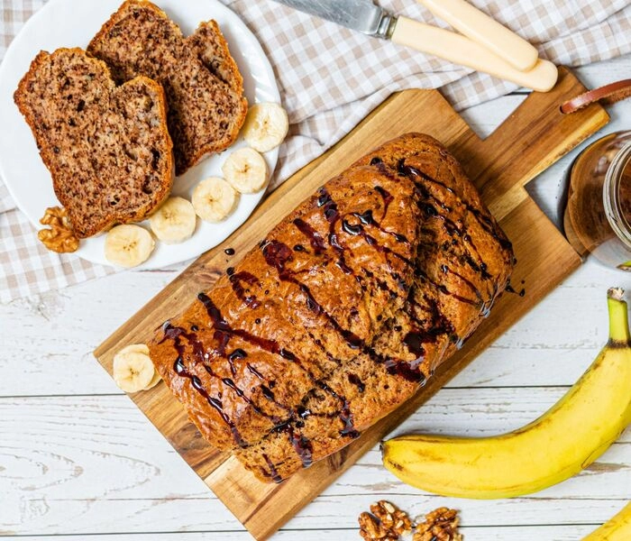 chlebek bananowy z czekoladą