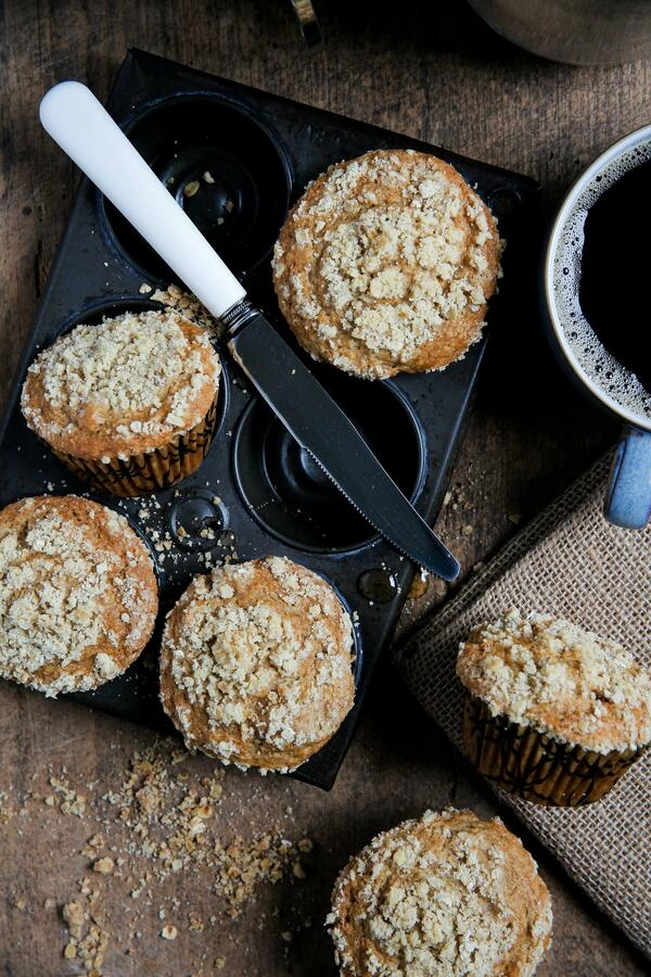 muffiny z jabłkową kruszonką