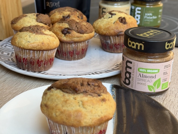 soczyste babeczki ze 100 pastą migdałową