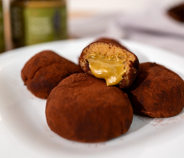 kulki tiramisu z pastą pistacjową