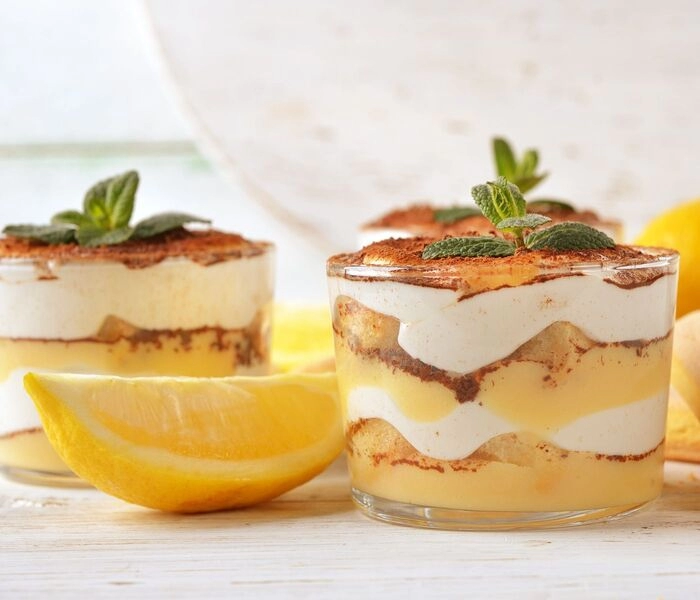 cytrynowe tiramisu - deser w szklance