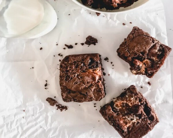 brownie z wiśniami
